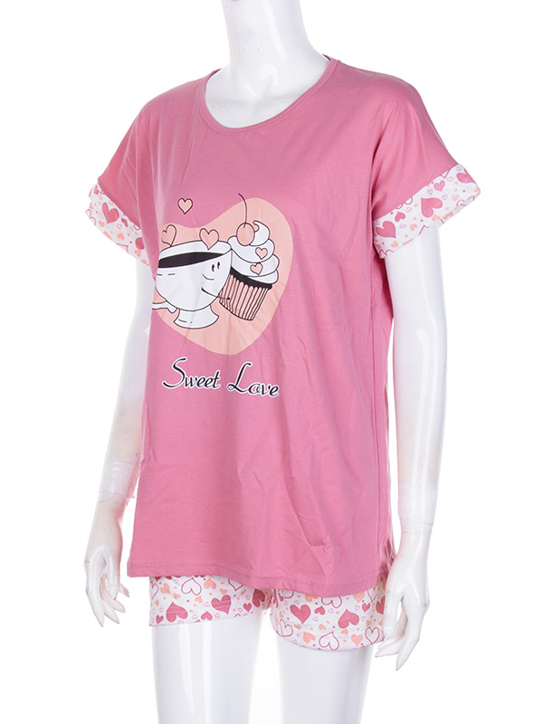 Пижама Obuv OK2 (S-XL) 3046 (04067) pink (лето)