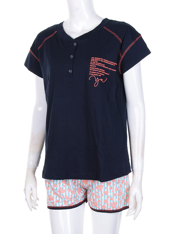 Пижама Obuv OK2 (S-XL) 0004-19 (04067) black (лето)