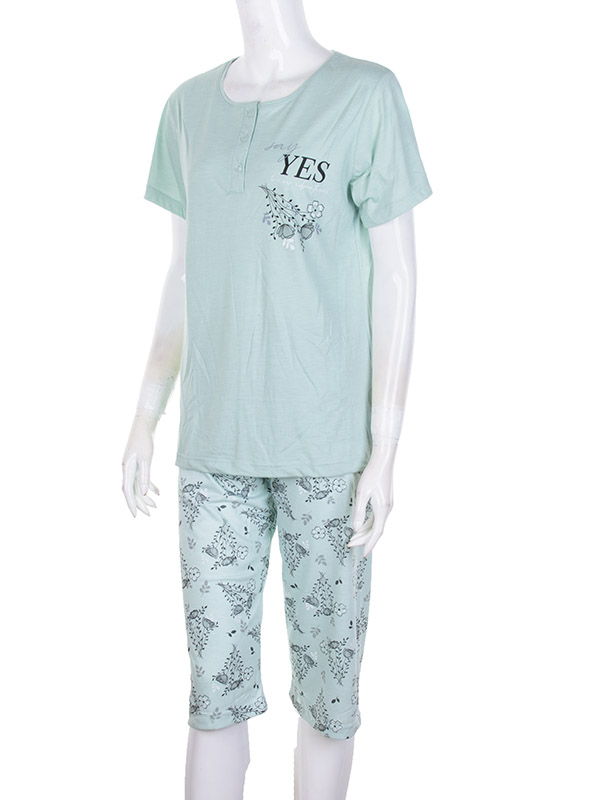 Пижама Obuv OK2 (S-2XL) 10305 (04066) green (лето)